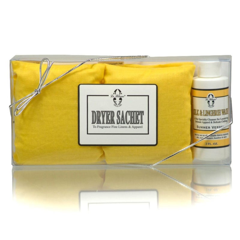 Le Blanc Summer Verbena Double Pack Dryer Sachet Luxury Scented Fabric Sachet for Your Dryer 1 Pack